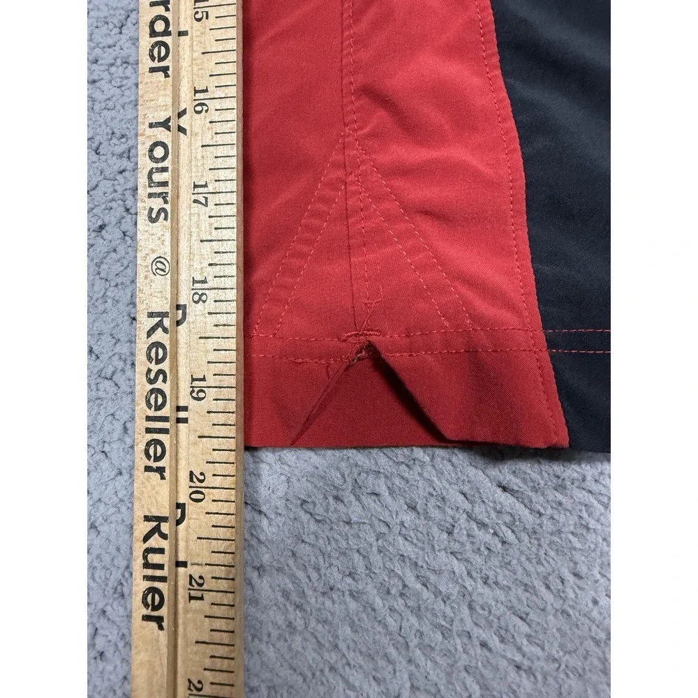 Jordan Shorts‎ Mens XL Red Black Colorblock Basketball 7 Inseam Jumpman Athletic